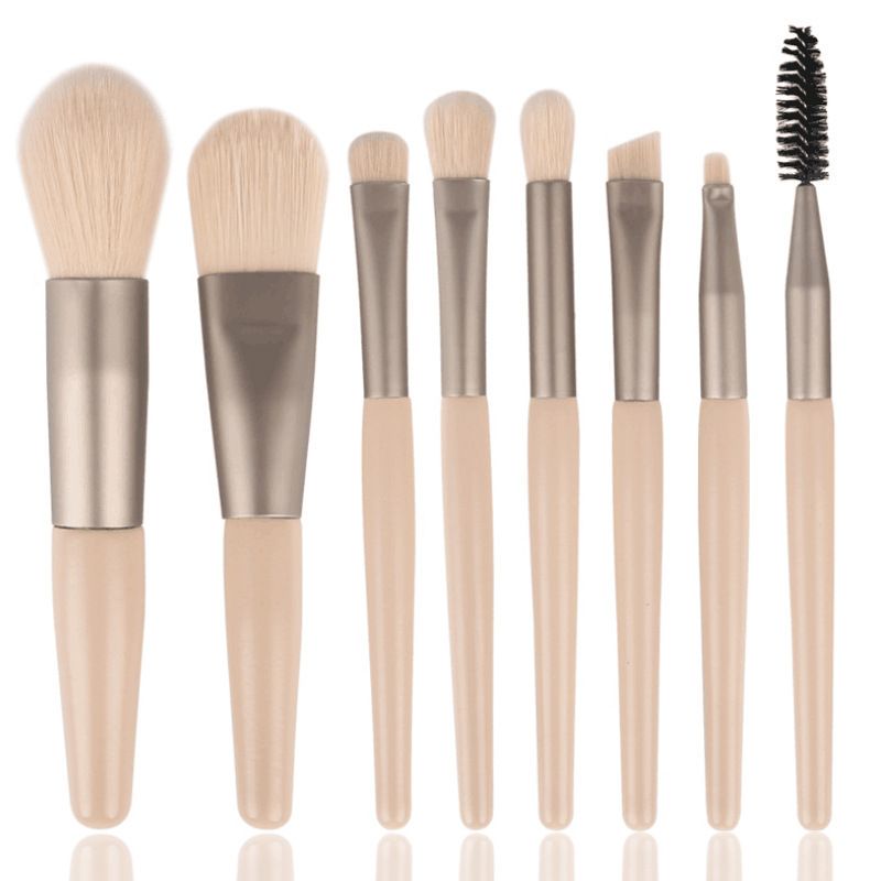8pcs High-End Professional Makeup Brushes Set with Bucket Blush Powder Eyeshadow Eyebrow Foundation Beauty Makeup Tool Brochas