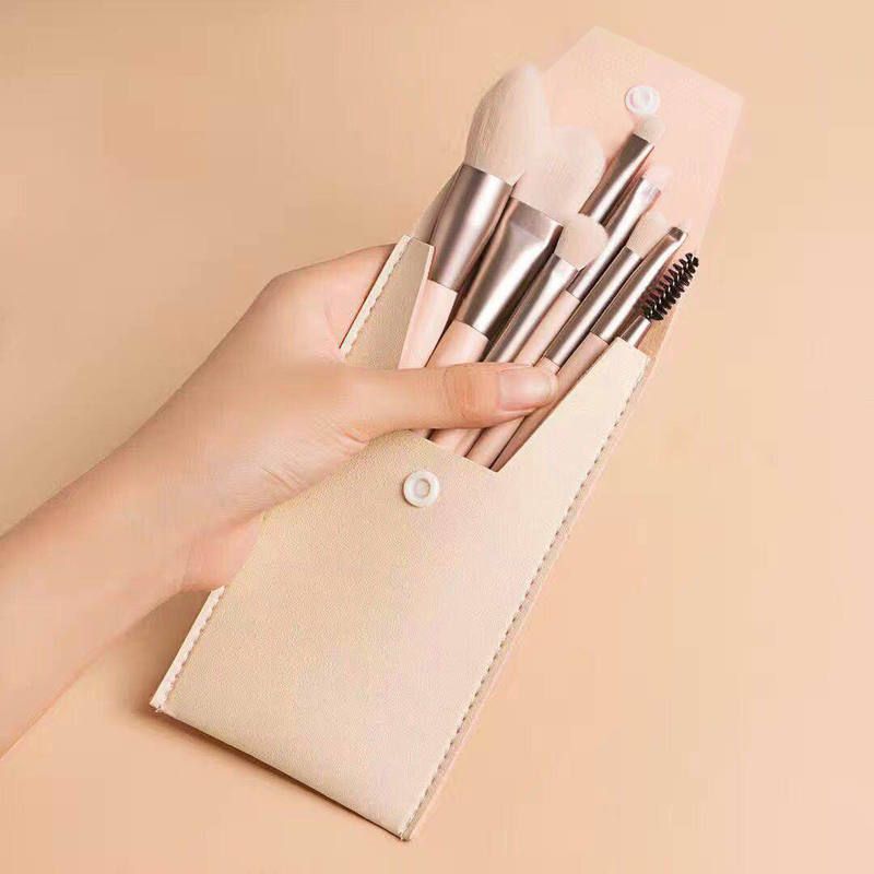 8pcs High-End Professional Makeup Brushes Set with Bucket Blush Powder Eyeshadow Eyebrow Foundation Beauty Makeup Tool Brochas