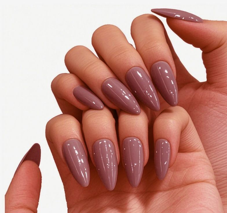24Pcs/set Medium Length French Fake Nails Blue Pink Halo Glossy False Nail Artificial Acrylic Press On Nails Art tips Removable