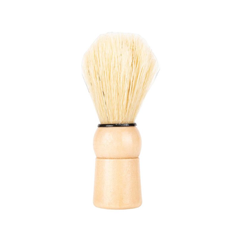 Men Shaving Brush Natural Badger Hair Wood Handle Hair Salon Shave Brush Face Beard Cleaning Appliance Barber Salon Shave Brush