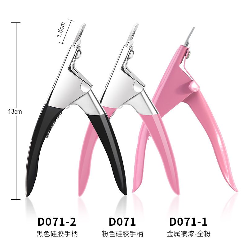 False Nail Tips Trimmer Clipper Cutter U-shape Stainless Steel Acrylic Nails Edge Clipper Nipper Manicure Nail Cure Tools