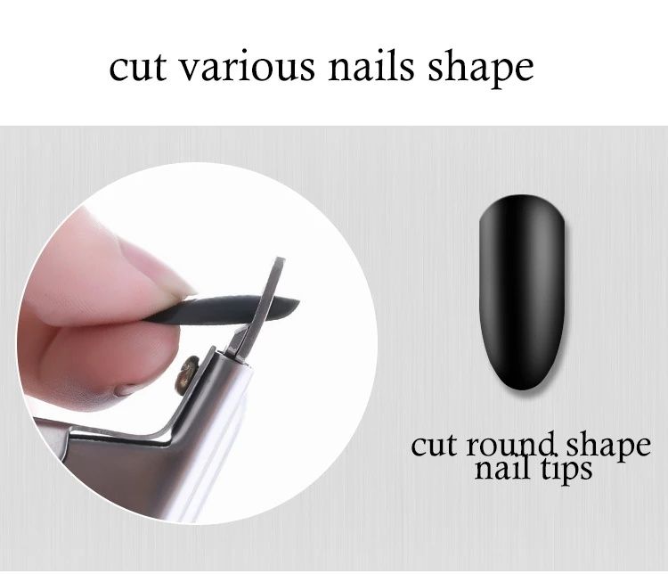 False Nail Tips Trimmer Clipper Cutter U-shape Stainless Steel Acrylic Nails Edge Clipper Nipper Manicure Nail Cure Tools