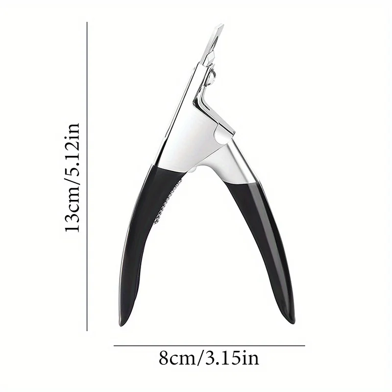 False Nail Tips Trimmer Clipper Cutter U-shape Stainless Steel Acrylic Nails Edge Clipper Nipper Manicure Nail Cure Tools