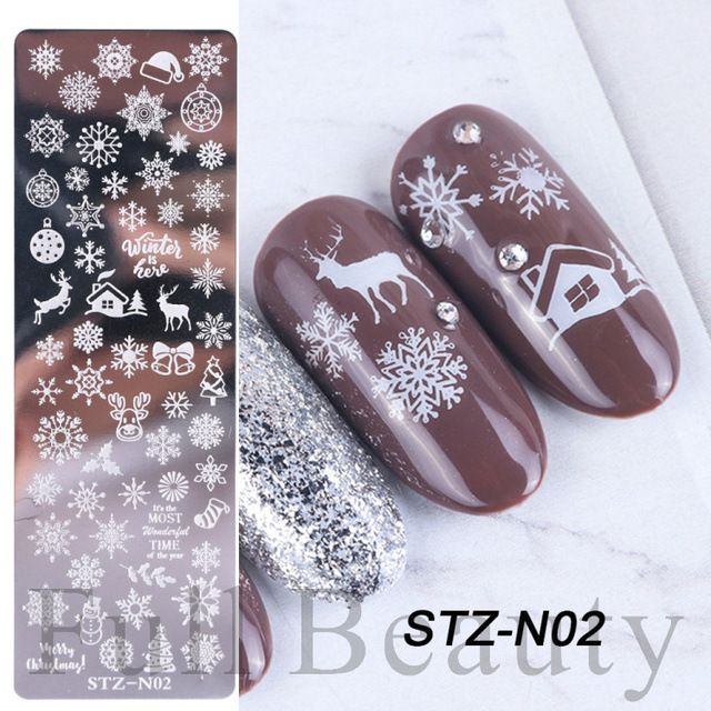 French Nail Art Stamping Plate Geometry Wave Line Drawing Templates Flower Love Lace Stamp Nail Charm Mold Stencil Tools