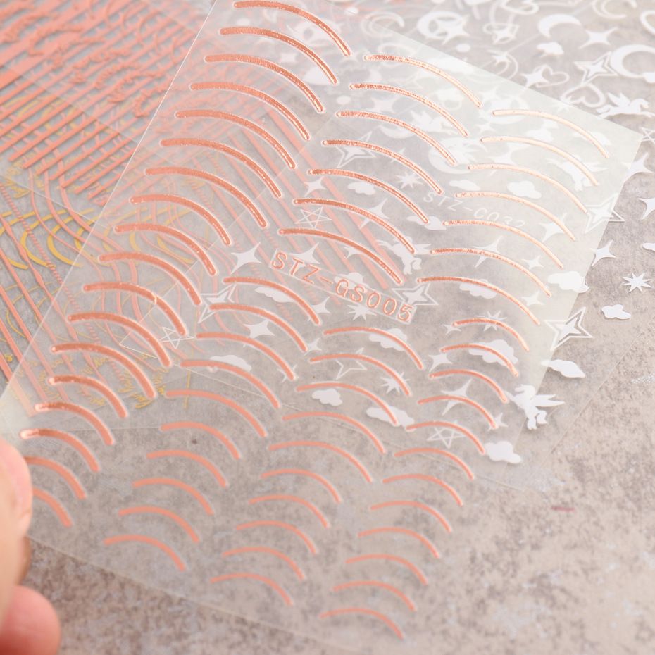 French Nail Art Stamping Plate Geometry Wave Line Drawing Templates Flower Love Lace Stamp Nail Charm Mold Stencil Tools