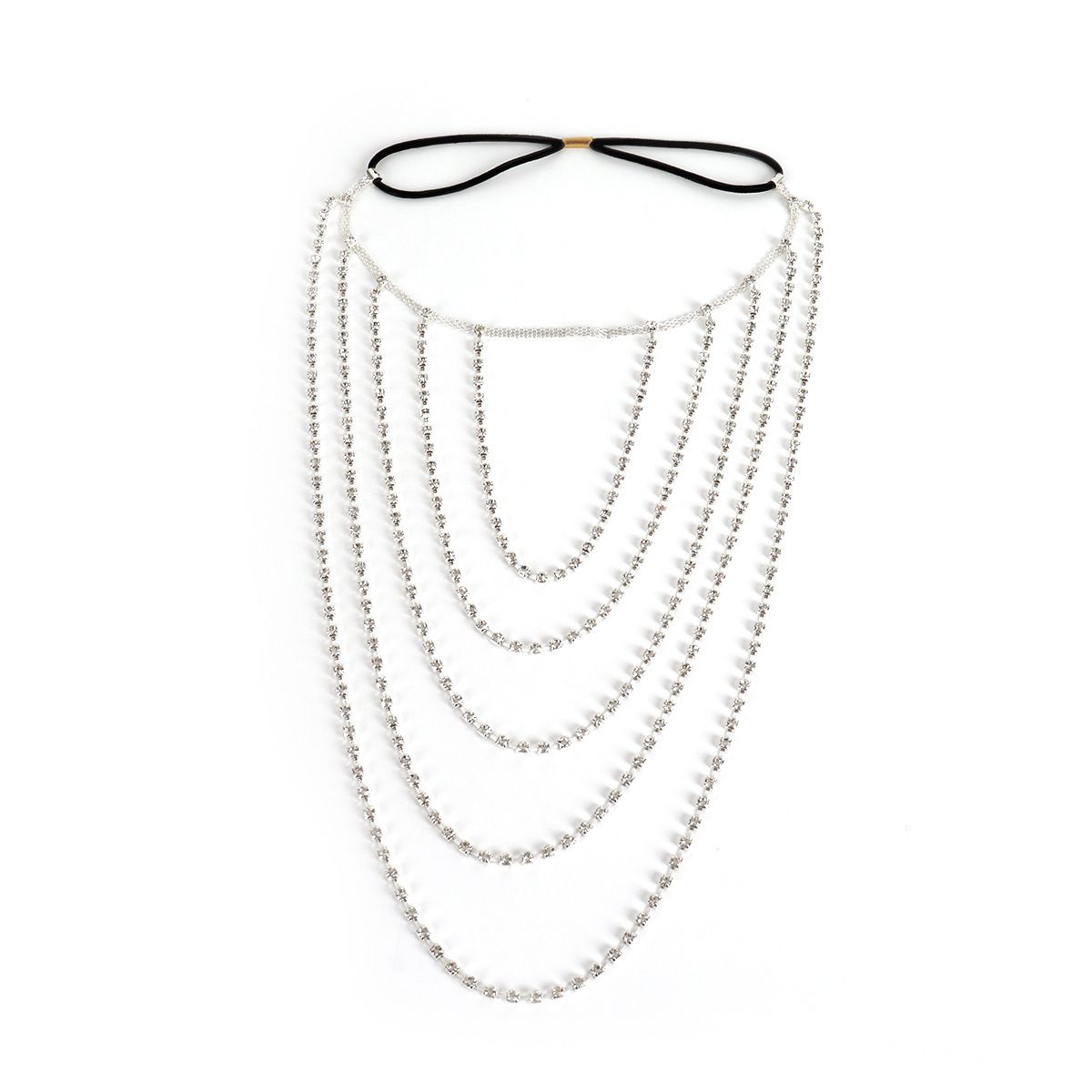 Stonefans Bohemian Crystal Heart Leg Chain Sexy Thigh Jewelry for Women Waist Belly Body Jewelry Rhinestone Leg Garter Chain