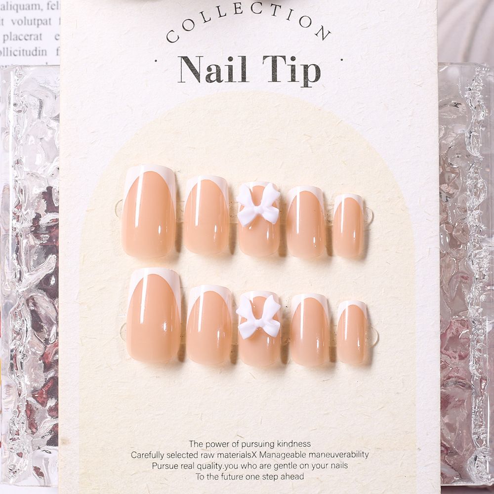 24Pcs Wearable Colorful Butterfly Designs French Press on Nails Long Ballet False Nails with Rhinestone acrylic Fake Nails tips