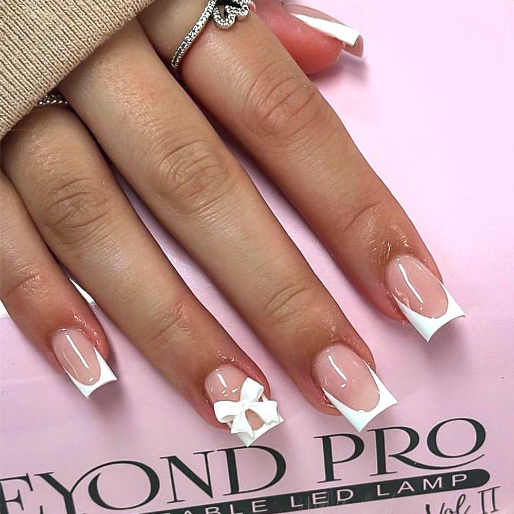 24Pcs Wearable Colorful Butterfly Designs French Press on Nails Long Ballet False Nails with Rhinestone acrylic Fake Nails tips