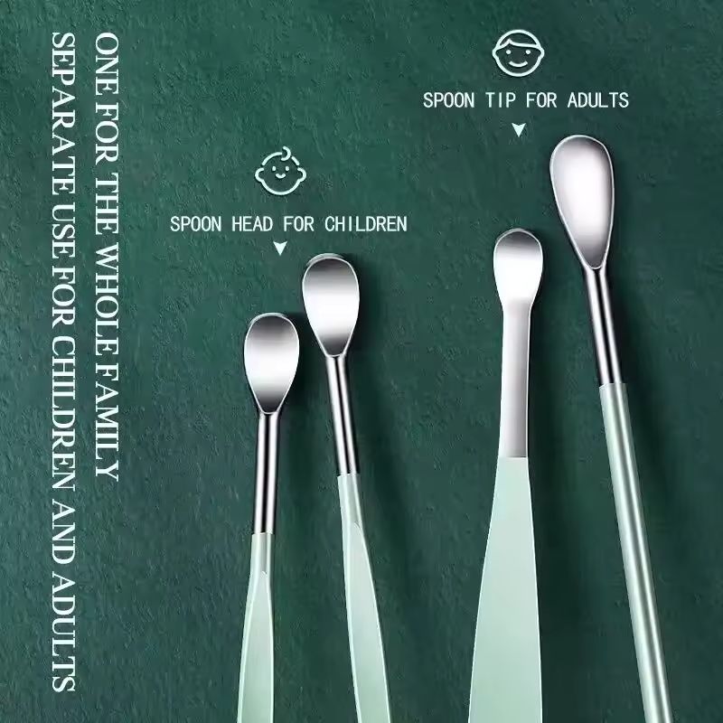 6-Pieces Ear Pick Set with PU Leather Case | Portable Ear Wax Remover Kit | Travel-Friendly Ear Spoon Set