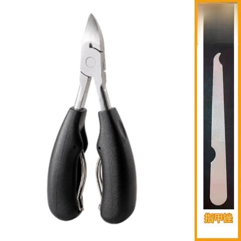 Professional Toe Nail Clippers Cutter Ingrown Toenail Tool Thick Nail Dead Skin Dirt Remover Super Sharp Curved Blade Nail Tools E0167