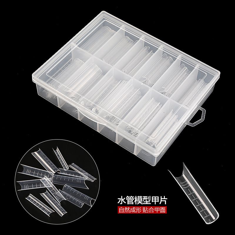 120Pcs/Box Dual Forms Mold UV Gel Quick Building Mold For Fake Nail Tip Extension Top Mold Nails Plastics Forms