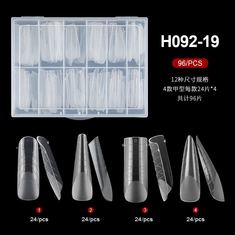 120Pcs/Box Dual Forms Mold UV Gel Quick Building Mold For Fake Nail Tip Extension Top Mold Nails Plastics Forms