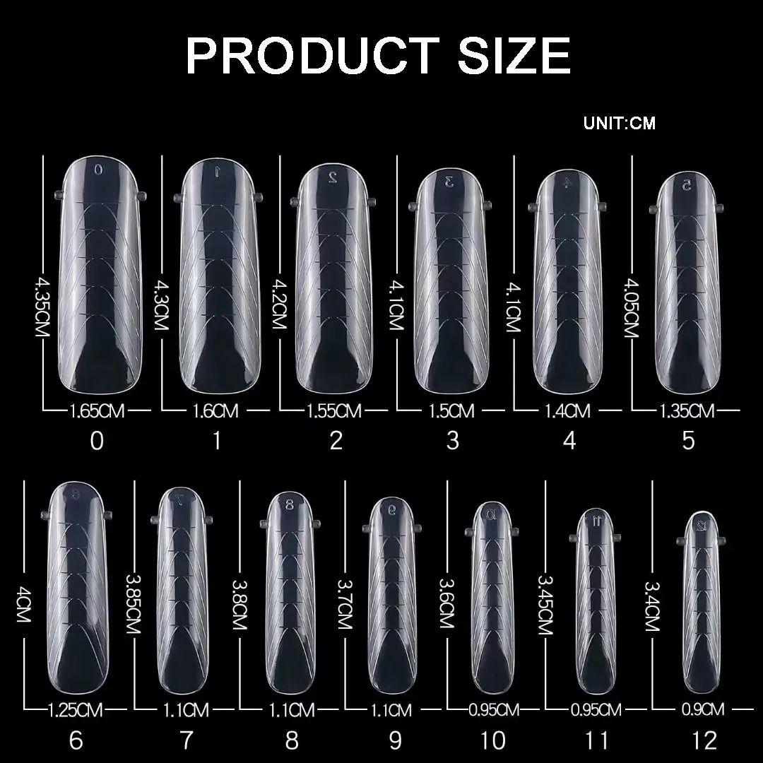 120Pcs/Box Dual Forms Mold UV Gel Quick Building Mold For Fake Nail Tip Extension Top Mold Nails Plastics Forms