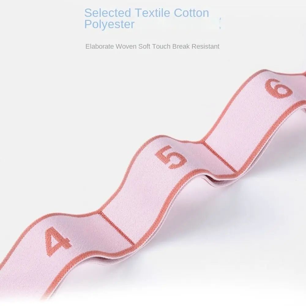 Yoga Stretching Strap with 11 Loop Physical Therapy Pilates Ballet Dance Body Leg Stretcher Elastic Band Home Gym Workout Resist