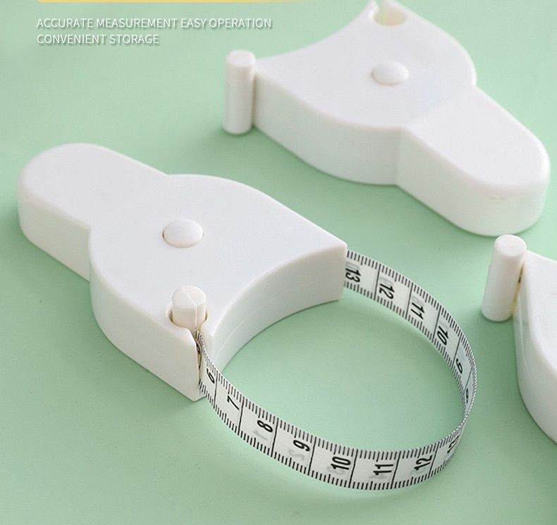 1PC 1.5m Automatic Telescopic Tape Measure Body Waist Circumference Measuring Rule Portable Sewing Tape Measuring Tools E0416