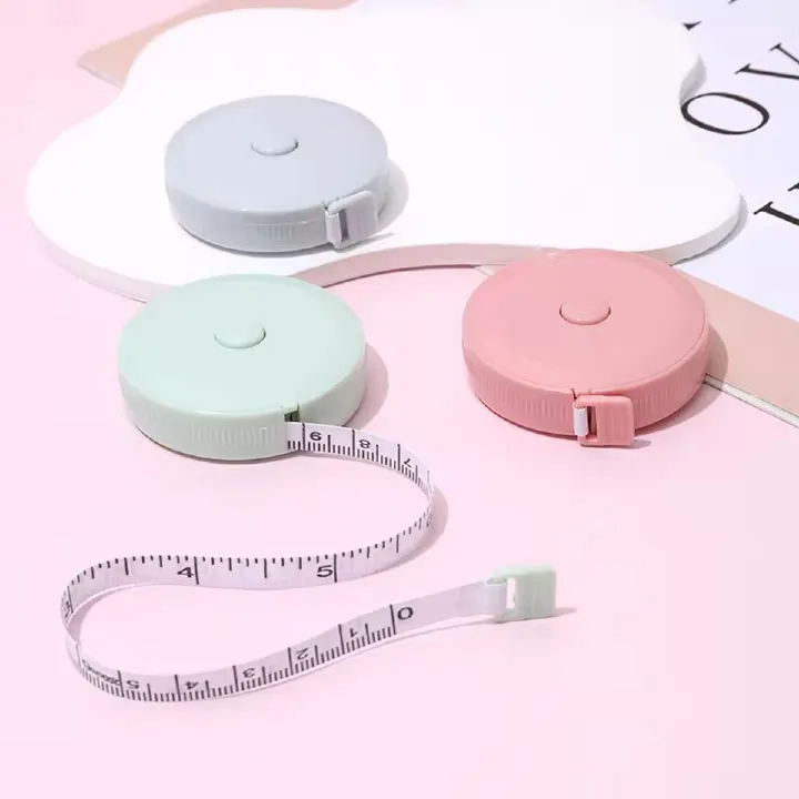 1PC 1.5m Automatic Telescopic Tape Measure Body Waist Circumference Measuring Rule Portable Sewing Tape Measuring Tools E0416