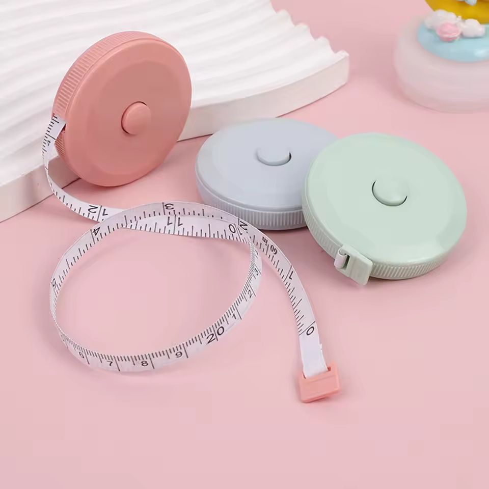 1PC 1.5m Automatic Telescopic Tape Measure Body Waist Circumference Measuring Rule Portable Sewing Tape Measuring Tools E0416