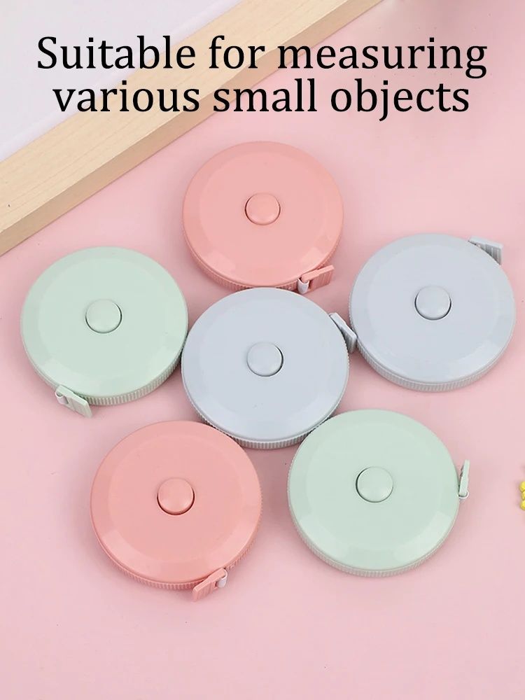 1PC 1.5m Automatic Telescopic Tape Measure Body Waist Circumference Measuring Rule Portable Sewing Tape Measuring Tools E0416