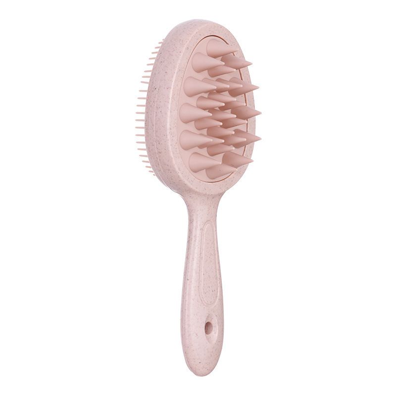 Silicone Shampoo Brush Head Scalp Massage Comb Double Side Use Hair Washing Comb Soft Body Bath Shower Brush Hairdressing Tool E0310