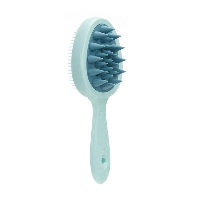 Silicone Shampoo Brush Head Scalp Massage Comb Double Side Use Hair Washing Comb Soft Body Bath Shower Brush Hairdressing Tool E0310