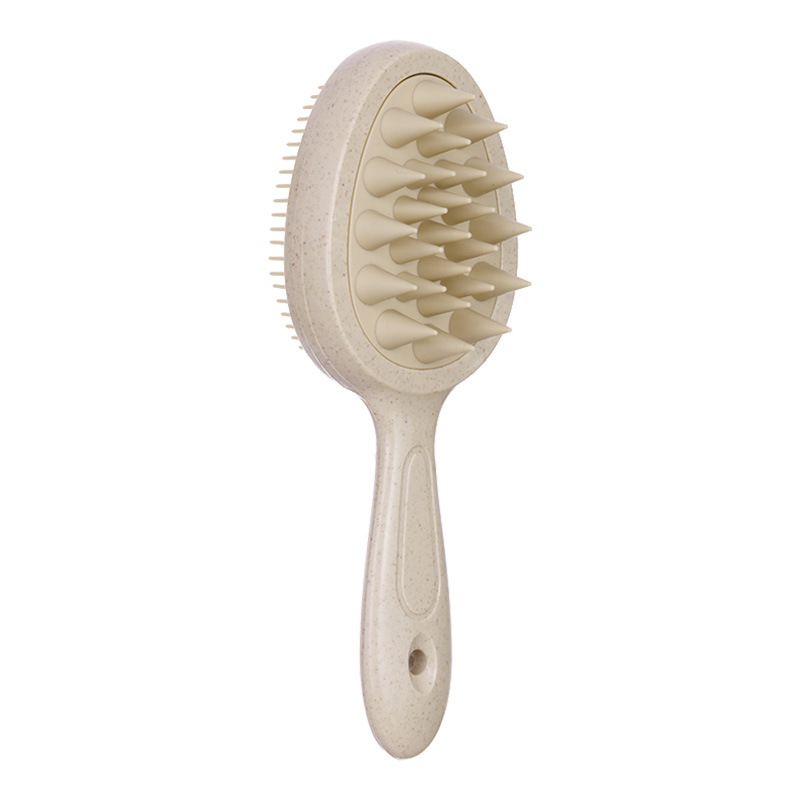 Silicone Shampoo Brush Head Scalp Massage Comb Double Side Use Hair Washing Comb Soft Body Bath Shower Brush Hairdressing Tool E0310