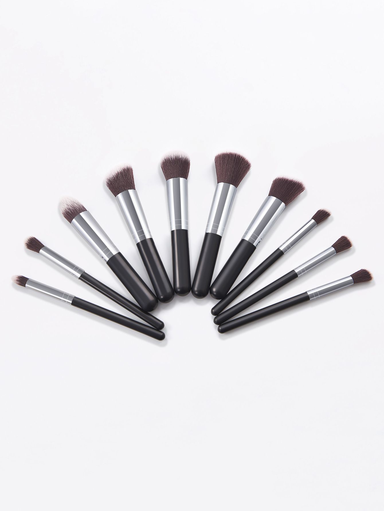 10pcs Synthetic Makeup Brush Set, Cosmetics Foundation Blending, Blush Makeup Tool, New Arrive E0201
