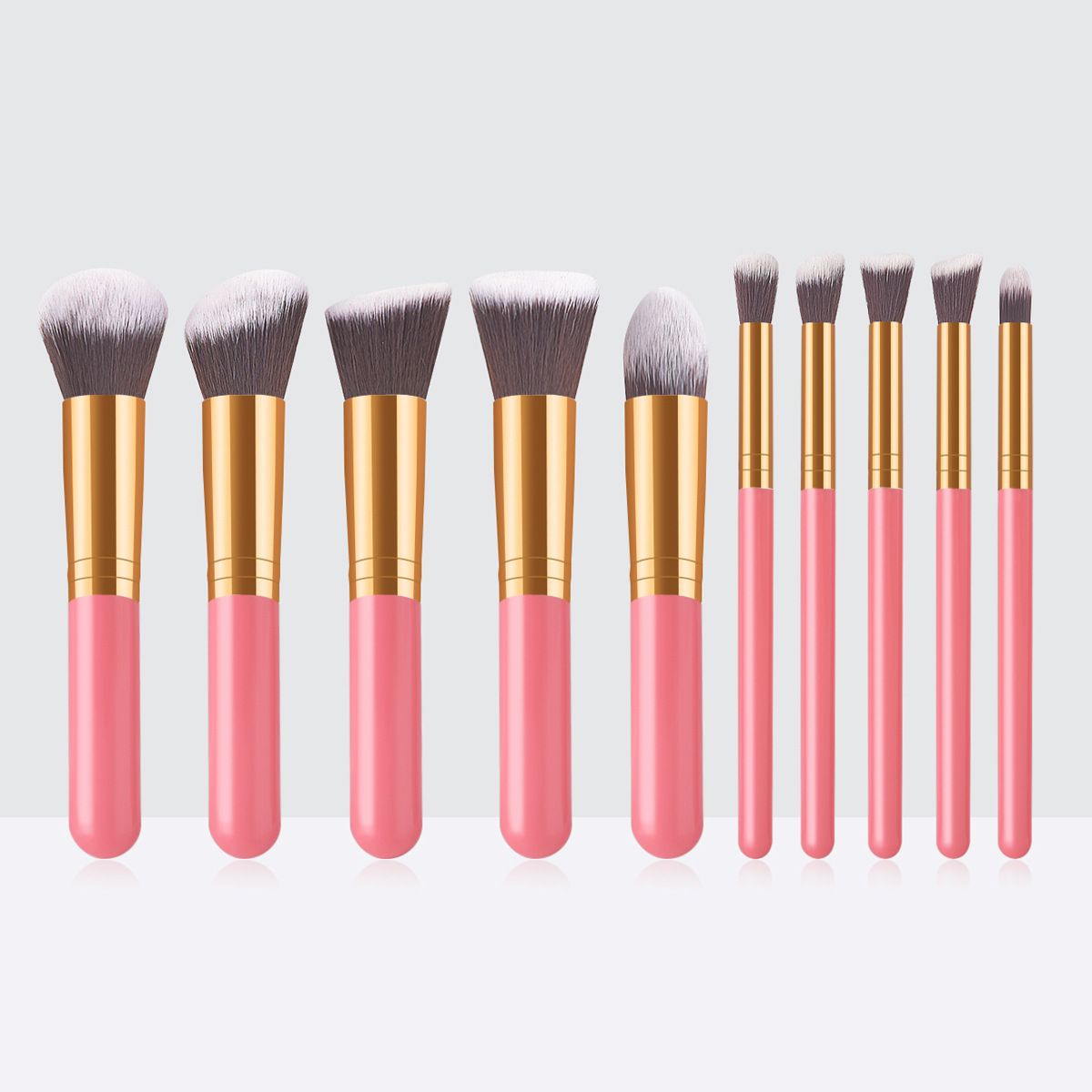 10pcs Synthetic Makeup Brush Set, Cosmetics Foundation Blending, Blush Makeup Tool, New Arrive E0201