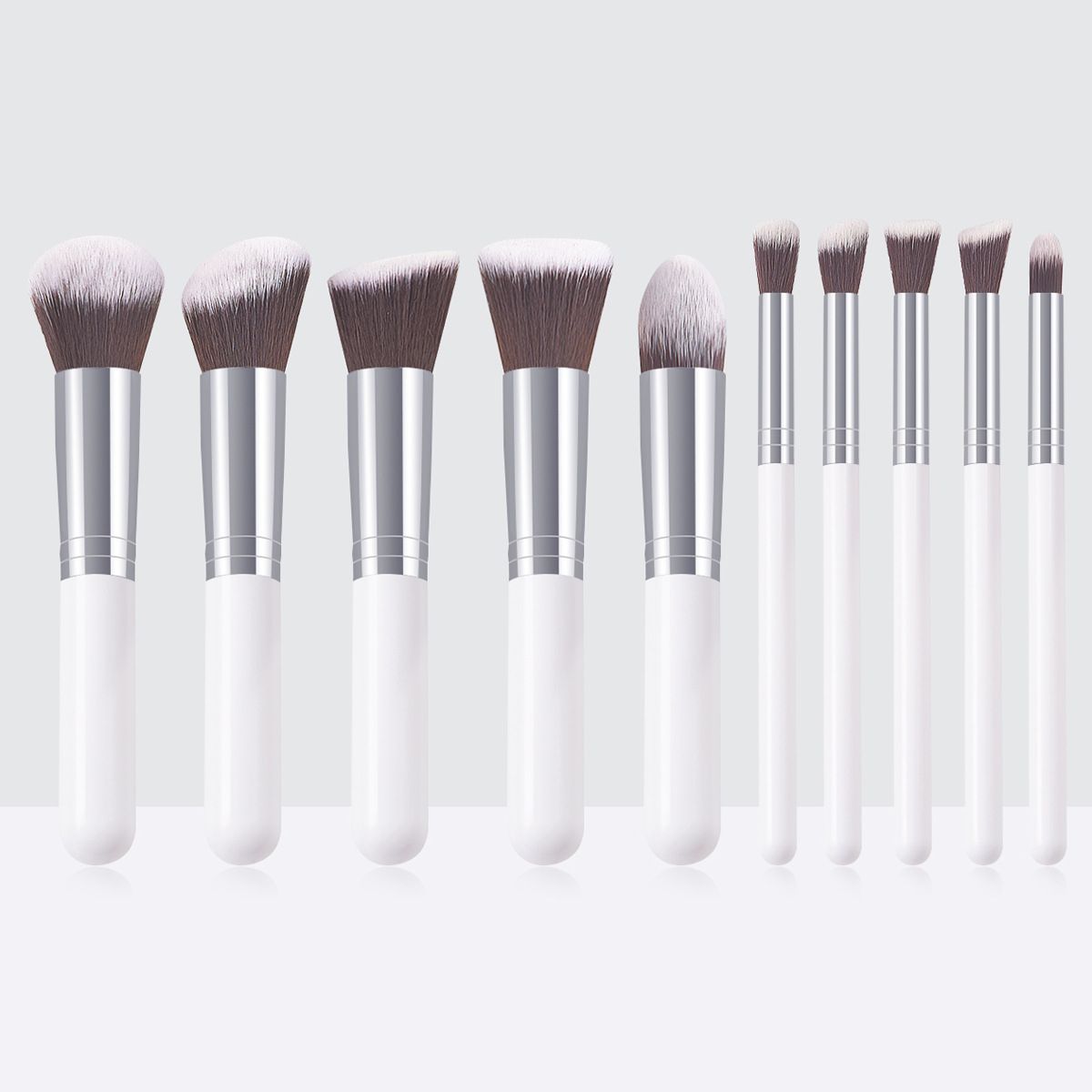10pcs Synthetic Makeup Brush Set, Cosmetics Foundation Blending, Blush Makeup Tool, New Arrive E0201