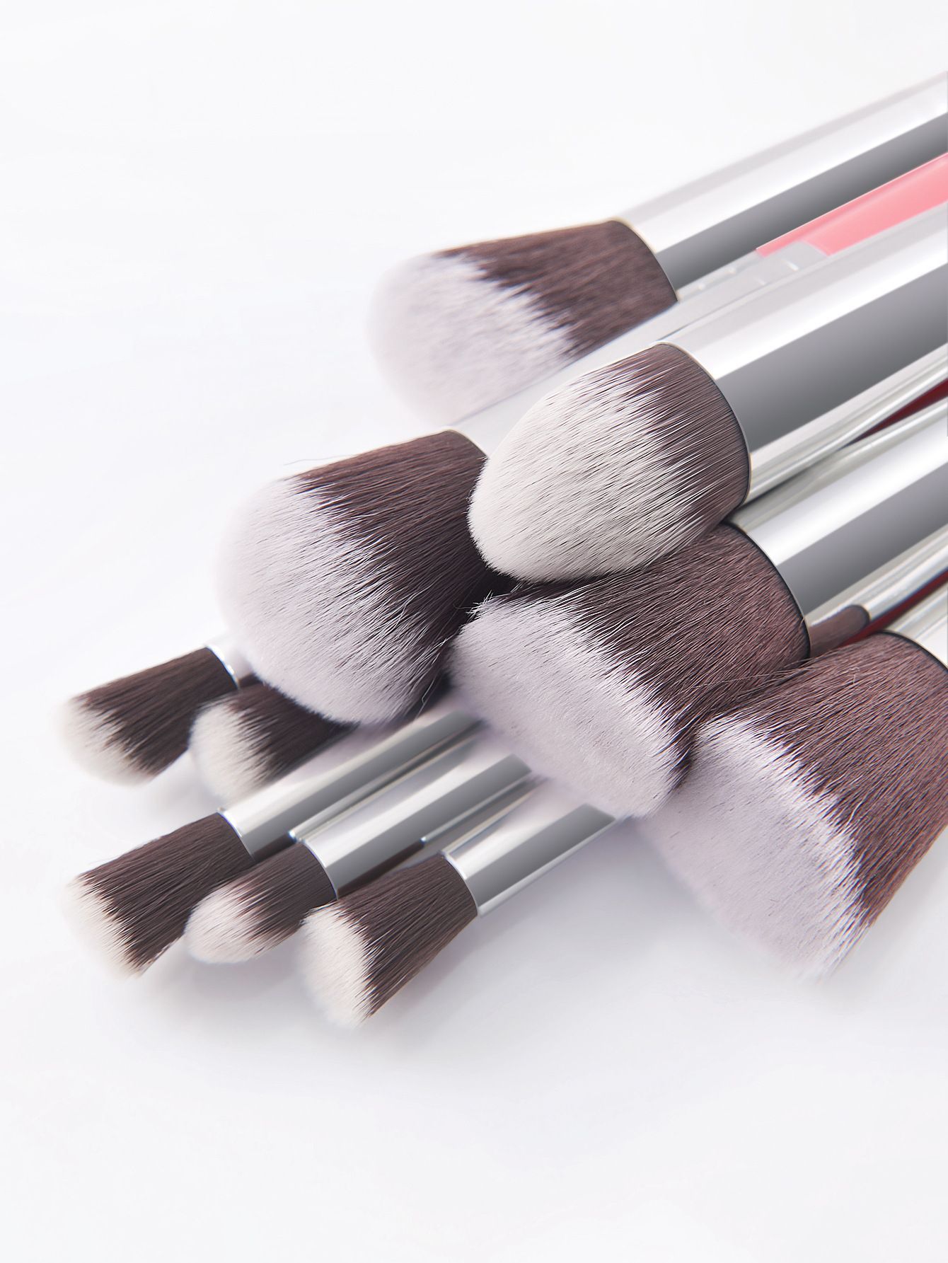 10pcs Synthetic Makeup Brush Set, Cosmetics Foundation Blending, Blush Makeup Tool, New Arrive E0201