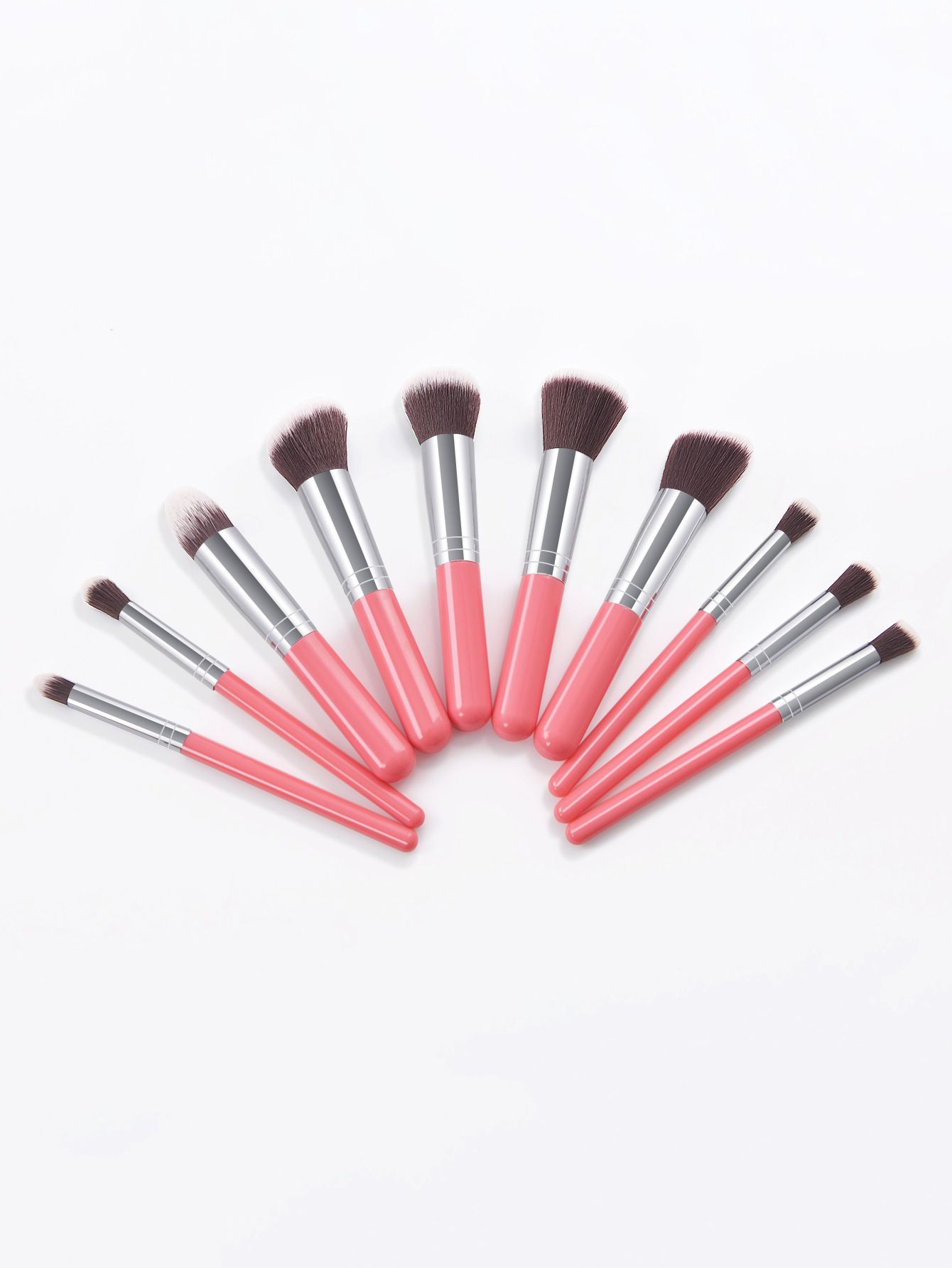 10pcs Synthetic Makeup Brush Set, Cosmetics Foundation Blending, Blush Makeup Tool, New Arrive E0201
