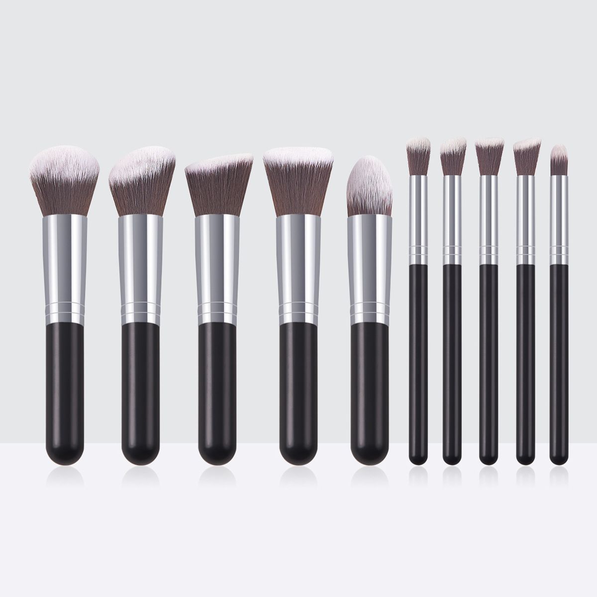 10pcs Synthetic Makeup Brush Set, Cosmetics Foundation Blending, Blush Makeup Tool, New Arrive E0201