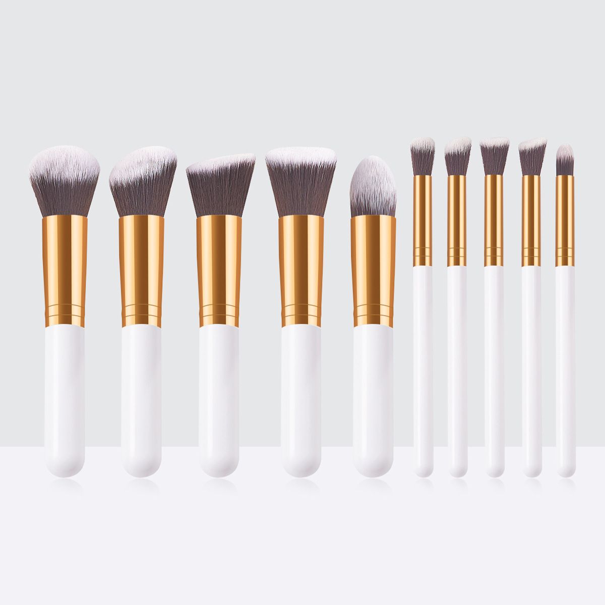10pcs Synthetic Makeup Brush Set, Cosmetics Foundation Blending, Blush Makeup Tool, New Arrive E0201