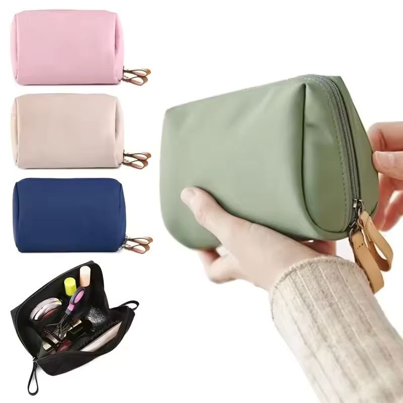 2025 New Women Cosmetic Bag Solid Color Korean Style Makeup Bag Pouch Toiletry Bag Waterproof Makeup Organizer Case luxury bag B0507