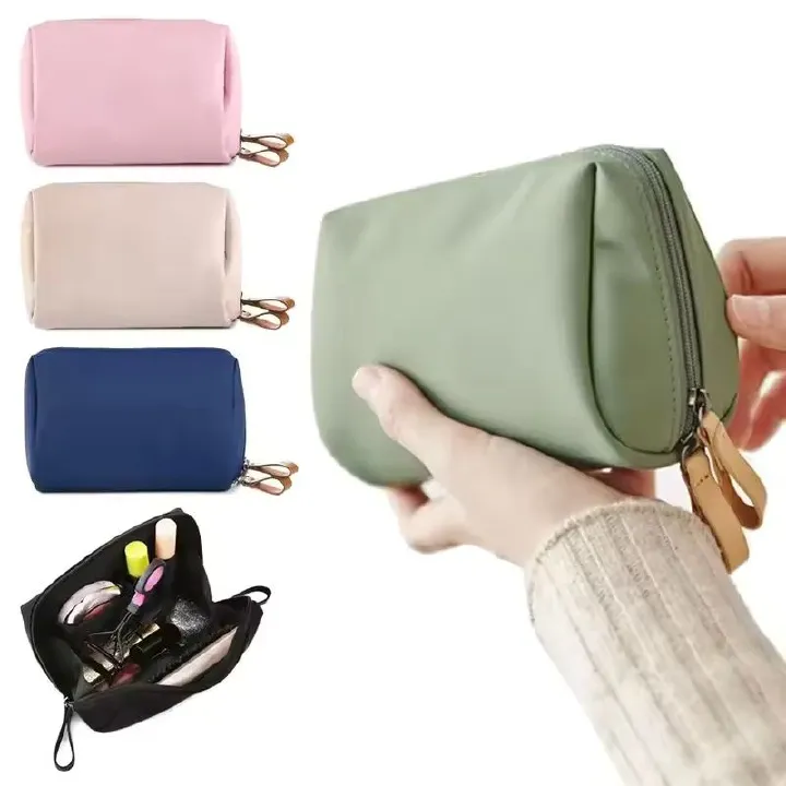 2025 New Women Cosmetic Bag Solid Color Korean Style Makeup Bag Pouch Toiletry Bag Waterproof Makeup Organizer Case luxury bag B0507