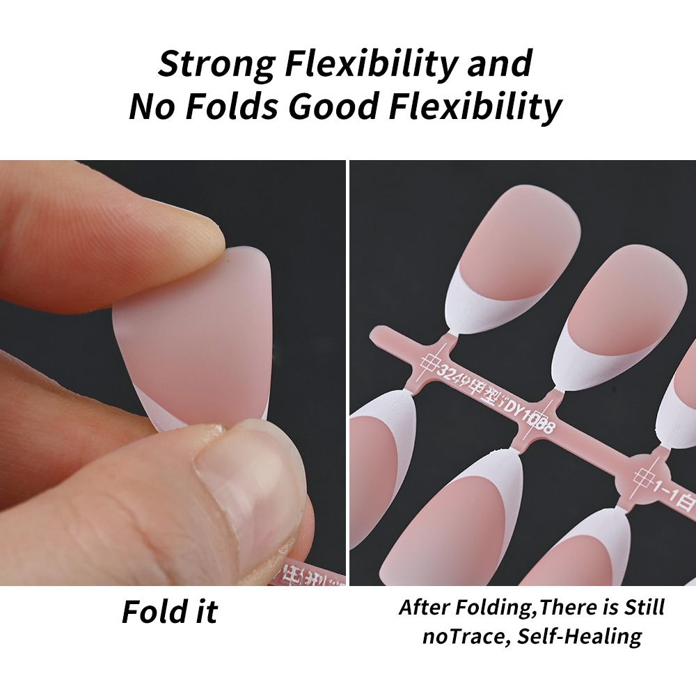 150/120Pcs Light Pink Press on Nails Short Medium Square Wearable Fake Nails Tips 10 sizes Full Cover False Nails Finger Decoration E0190