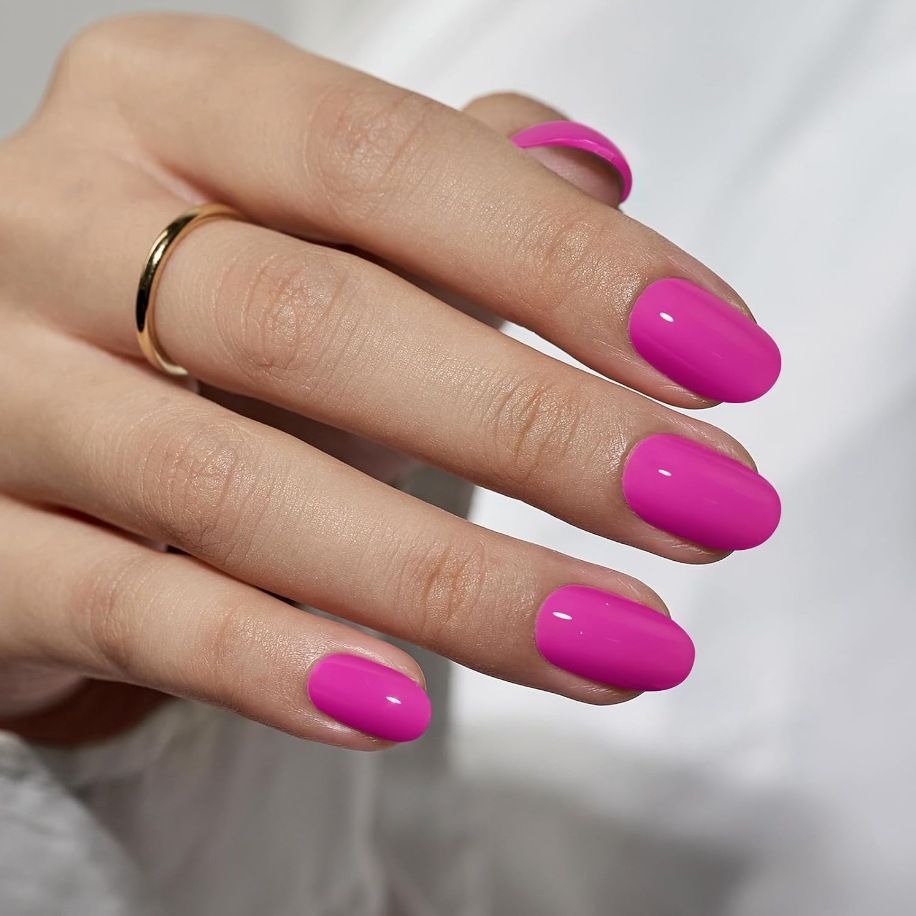 24PCS Short Square Red Solid Full Cover Full Cover Fake Nail Set Cheap Nails Summer Nails Delicate Nails E0121