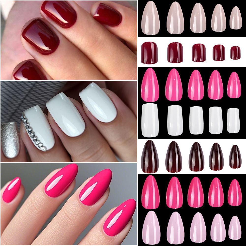120Pcs/box Medium Length Almond False Nails Natural Nude Color Simple Premium Fake Nail Tips Acrylic Full Cover Press on Nails
E0168