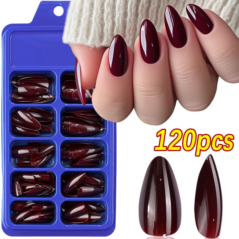 120Pcs/box Medium Length Almond False Nails Natural Nude Color Simple Premium Fake Nail Tips Acrylic Full Cover Press on Nails
E0168
