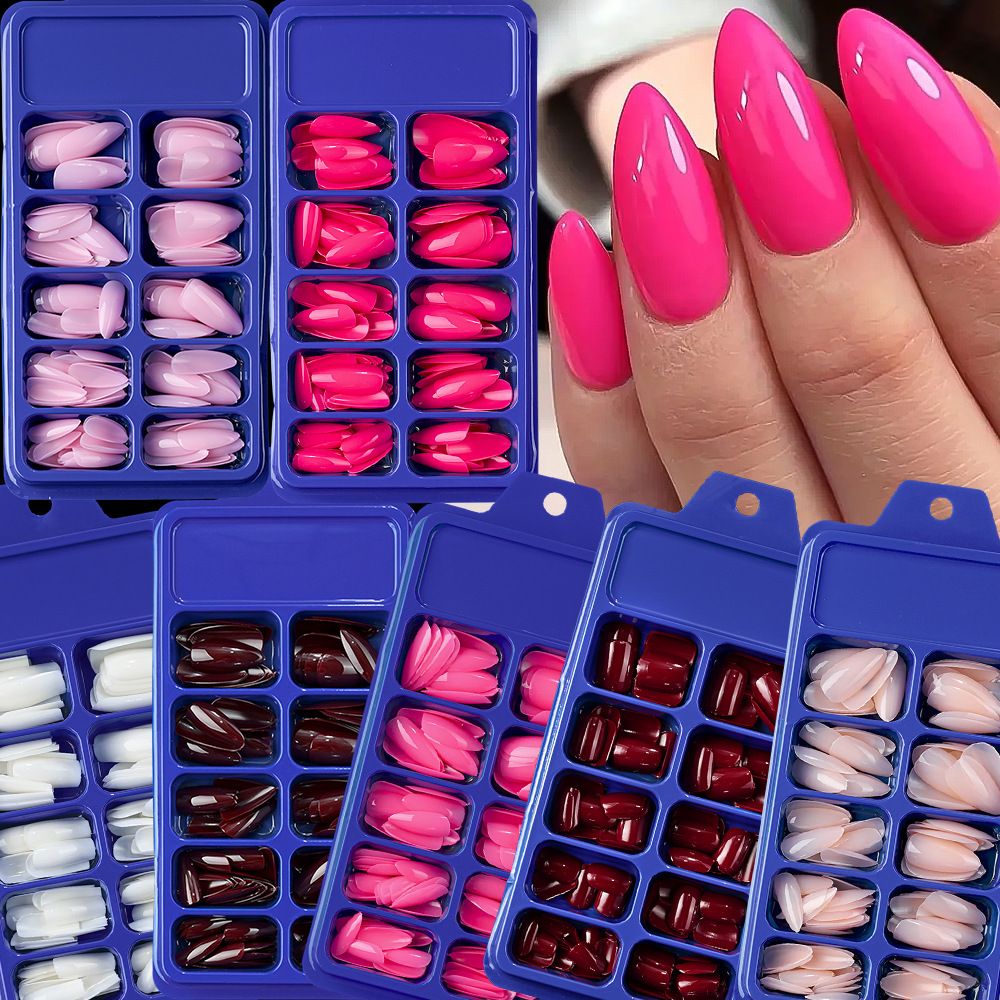 120Pcs/box Medium Length Almond False Nails Natural Nude Color Simple Premium Fake Nail Tips Acrylic Full Cover Press on Nails
E0168