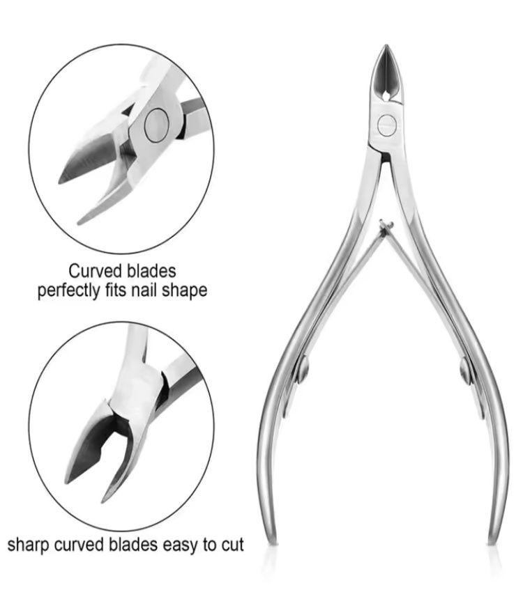 Professional Toe Nail Clippers Cutter Ingrown Toenail Tool Thick Nail Dead Skin Dirt Remover Super Sharp Curved Blade Nail Tools E0167