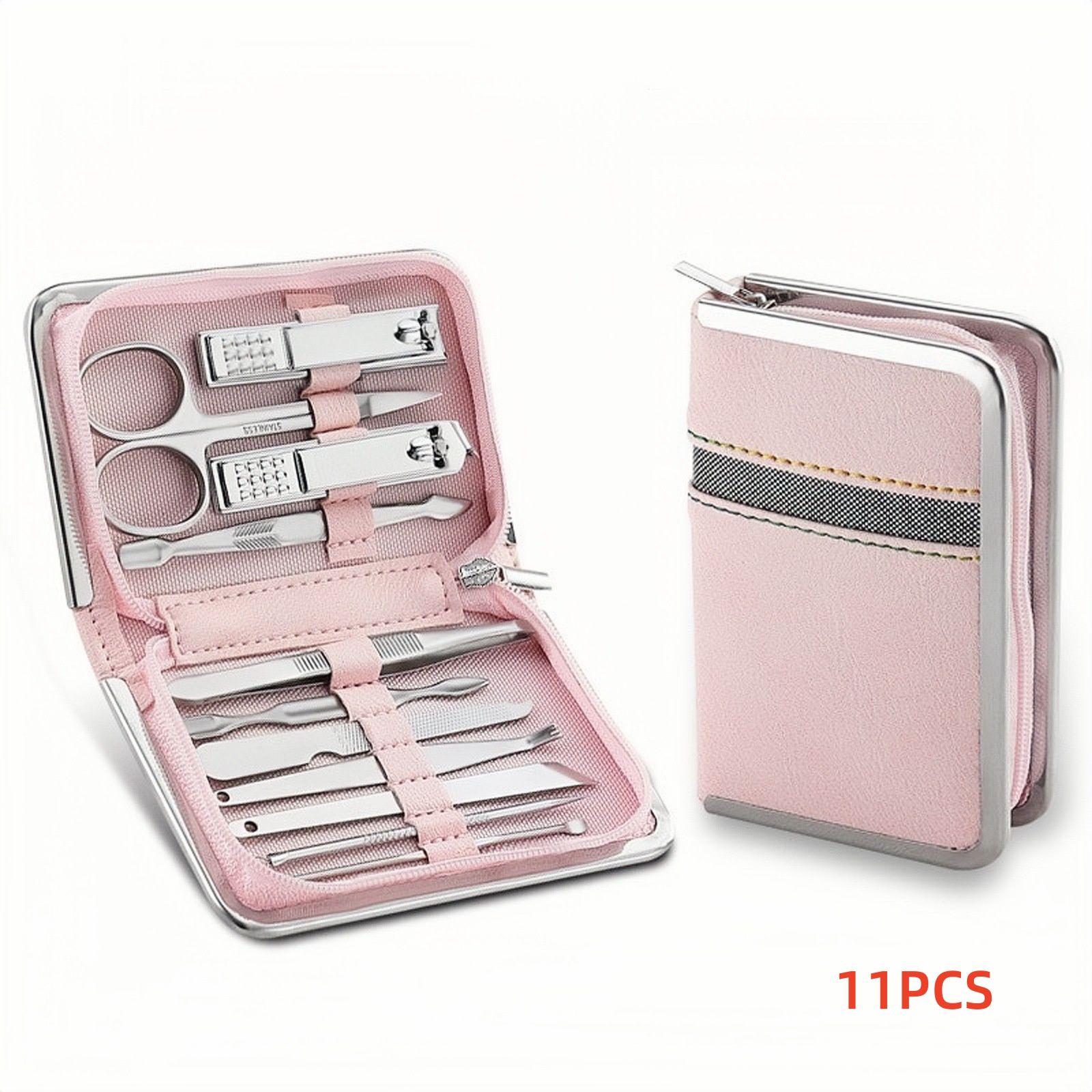 11/26 Piece Set Stainless Steel Nail Clippers Set Household Nail Cutter Suit With Box Trimmer Grooming Manicure Pedicure Nail Tools E0153