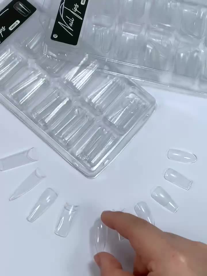 100Pcs Short Almond Half Matte Nail Tips Soft Gel Nail Tips Glossy Full Cover False Nail Tips For Acrylic Nails Manicure Salon E0199