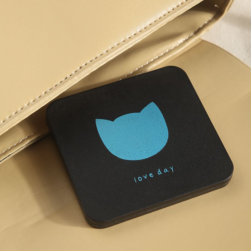 Portable Hand Mirrors Double-sided Compact Mirror Pocket Cosmetic Mirror Foldable Makeup Mirror Mini Square Makeup Vanity E0603