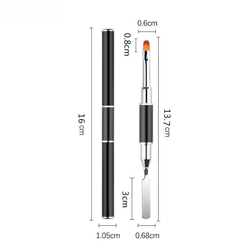 5/15pcs Nail Art Pen Double Head Silicone Flower Sculpting Pen Adjustable Glue Stick Embossing Pen Nail Art Brush Home Tool E0172