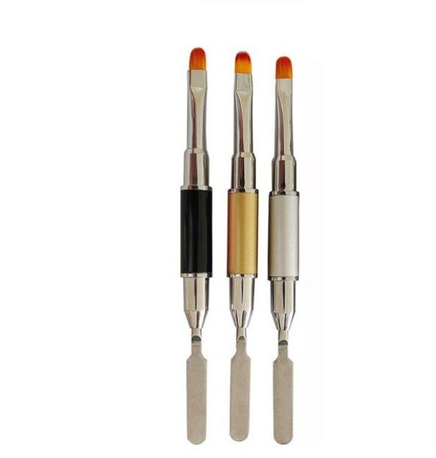 5/15pcs Nail Art Pen Double Head Silicone Flower Sculpting Pen Adjustable Glue Stick Embossing Pen Nail Art Brush Home Tool E0172