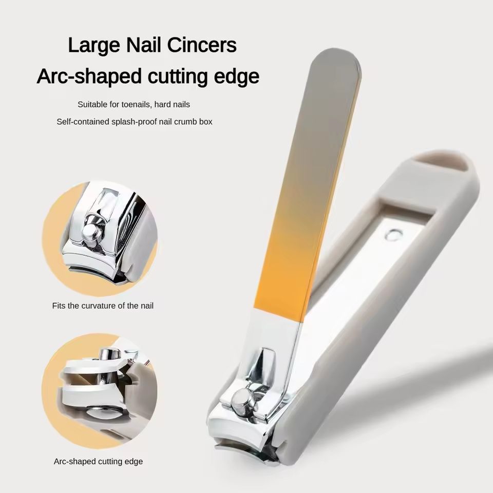 5/7/9PCS Nail Clippers Set with Glass Nail File Stainless Steel Nail Clippers Fingernail Clipper Cutter Manicure Set E0173