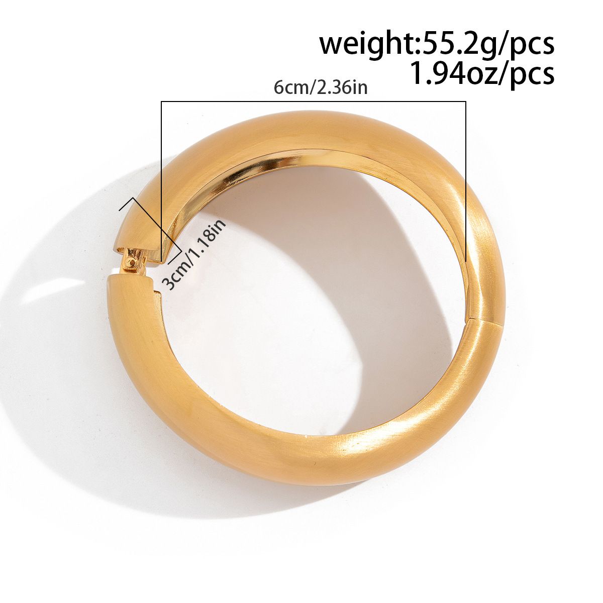 Exaggerated Punk Matte Heavy Metal Chunky Open Bangles for Women Vintage Geometric Spring Bracelets Men Couple Jewelry R0828