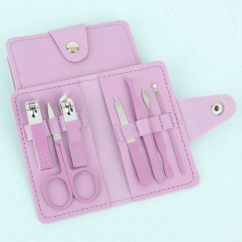 NEW 4/7pcs Professional Nail Clippers and Cuticle Nippers Set with Travel Case Manicure Set Pedicure Sets Nail Clippers E0184