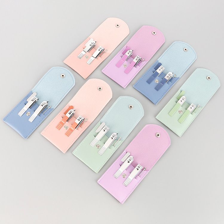 NEW 4/7pcs Professional Nail Clippers and Cuticle Nippers Set with Travel Case Manicure Set Pedicure Sets Nail Clippers E0184