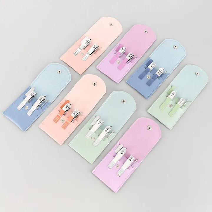 NEW 4/7pcs Professional Nail Clippers and Cuticle Nippers Set with Travel Case Manicure Set Pedicure Sets Nail Clippers E0184